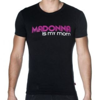 Andrew Christian Mens Madonna Is My Mom T Shirt, Black, X