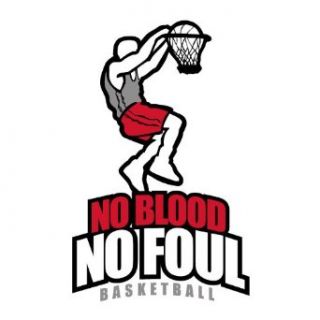Basketball No Blood, No Foul Heavyweight Cotton Tee, size