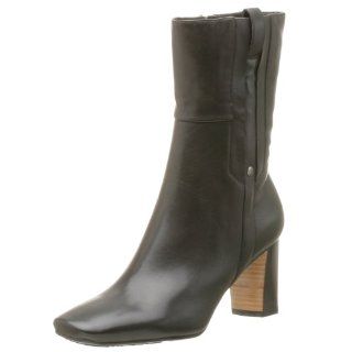 Nine West Womens Ealene Bootie,Black Leather,5 M: Shoes