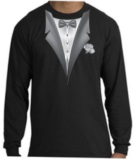 Tuxedo Tux T shirt Tee Shirt with Long Sleeves Clothing