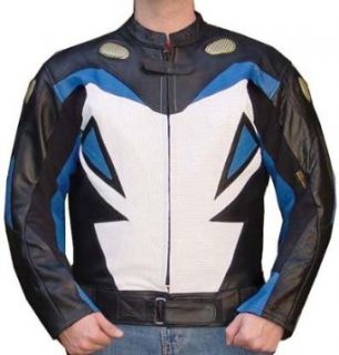 VIPER Leather Motorcycle Racing Jacket With Kevlar Padding