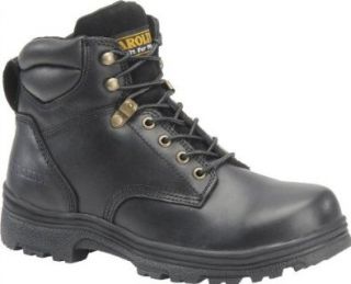 Mens 6in. Steel Toe Slip Resistant EH Work Boot Black Size 8 D Shoes