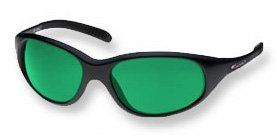 Glass Mirror Lens sunglasses Black with Green Mirror lenses: Shoes