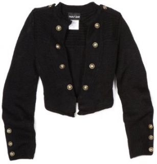 Paperdoll Girls 7 16 Military Long Sleeve Sweater, Black