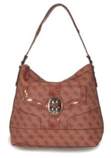 GUESS Letty Logo Hobo Handbag RED Clothing