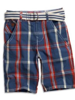 GUESS Kids Boys Little Boy Plaid Belted Shorts (2 7