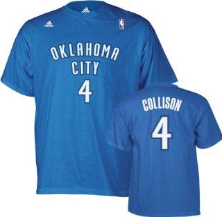 Nick Collison adidas Blue Name and Number Oklahoma City