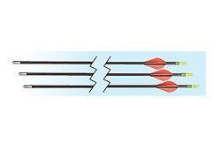 Allen Company 26 Inch Fiberglass Youth Arrows (3 Pack