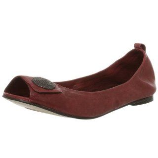  Seychelles Womens Round The Clock Open Toe Flat,Red,6 M Shoes