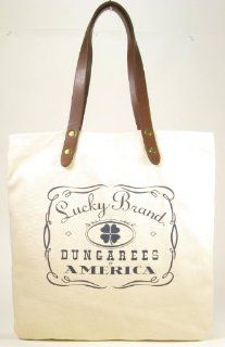  Lucky Brand Dungarees of America Canvas Tote (Natural) Shoes