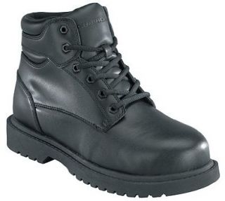 Mens Black 6 Inch Steel Toe EH Slip Resistant Boot Style G0019 Shoes
