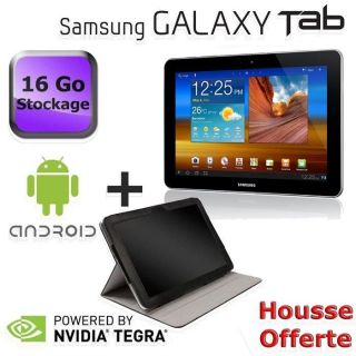 Samsung Galaxy Tab 10.1 Wifi 16 Go Blanc + Housse   Achat / Vente
