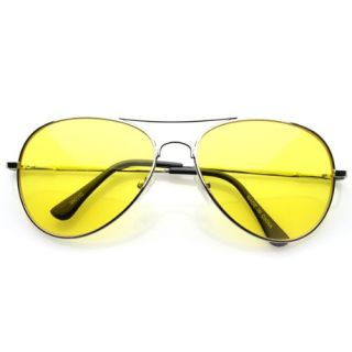 Premium Silver Metal Aviator Glasses with Color Lens Sunglasses: Shoes