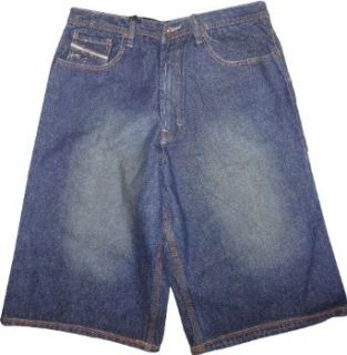 Mens Paco Shorts Blue Denim Size 34 Loose Fit Clothing