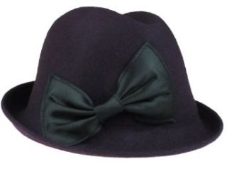 Capelli New York Wool Felt Trilby With Angled Satin Bow