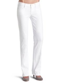 7 For All Mankind Womens Straight Leg Jean in Clean White