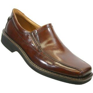 Ecco Century Cognac Leather Loafers Men (40) Shoes