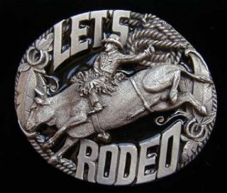Lets Rodeo Colored Belt Buckle Clothing