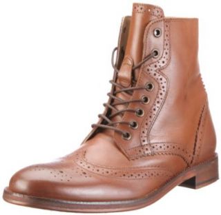  Ben Sherman Mens Arista Brogue Boot, Tan, 42 EU/9 US Shoes