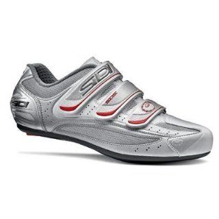 Sidi 2011 Nevada Mens Road Cycling Shoes (White/Silver   42) Shoes