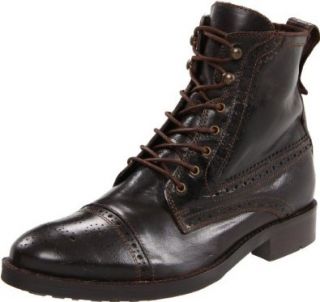  Ben Sherman Mens Linden Brogue Boot,Brown,42 EU/9 9.5 M US Shoes
