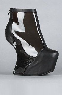  Jeffrey Campbell The Moon Walk Shoe in Black & Charcoal Shoes