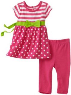 Sweet Heart Rose Baby Girls Infant Striped Bodice And