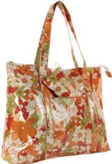 Tangello Floral Tote Large Handbag with Matching Zippered