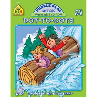 Puzzle Play Software Dot to Dots Workbook & CD Rom Today $10.49