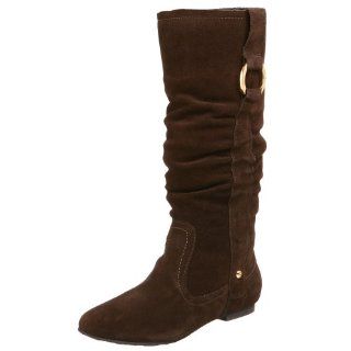  GUESS Womens Bread Flat Tall Shaft Boot,Brown,7.5 M: Shoes