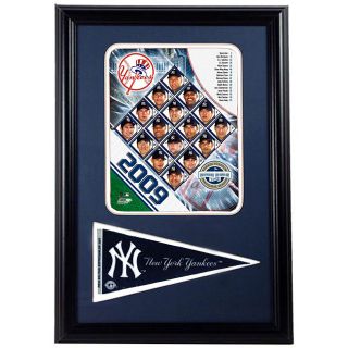 2009 New York Yankees 12x18 Print with Mini Pennant