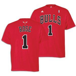 Adidas Chicago Bulls Derrick Rose NBA Player Tee   Mens