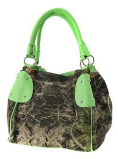 Camouflage Bucket Purse Green Trim Camo Hobo Bag Clothing