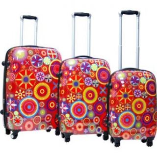CalPak Carnival 3 Piece Exp. Hardside Luggage Set (Red
