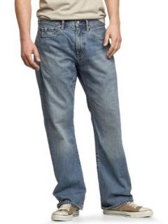 Gap Mens Loose Fit Jeans Pale Blue Wash: Clothing