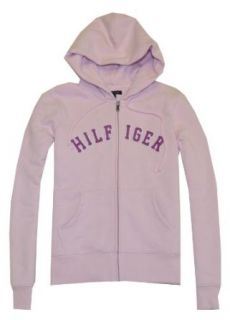 Tommy Hilfiger Women Logo Full Zip Hoodie Jacket (S, Pink