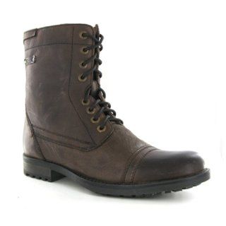 : Base London Parade Dark Brown Leather Mens Boots Size 46 EU: Shoes