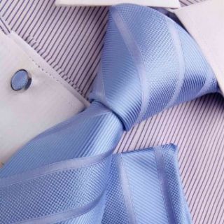 Blue Mens Tie Shop Gift Items Cornflower Blue Stripes