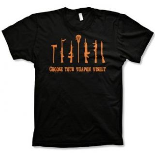 Choose Your Weapon Lacrosse tshirt Zombie shirt Clothing