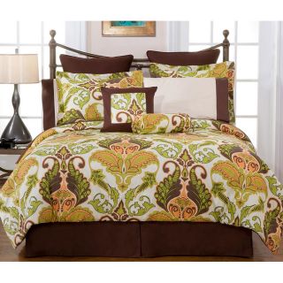 Hannah 12 piece Queen size Bed in a Bag with Sheet Set