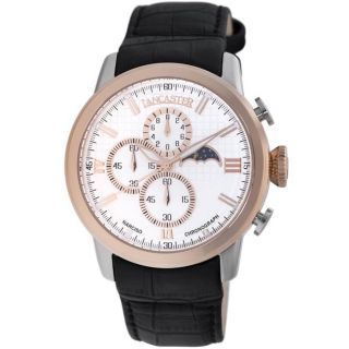 Lancaster Italy Mens Narciso Chronograph White Watch