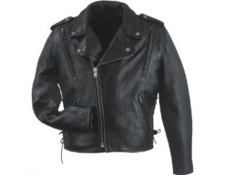 TANDEM VENTRED POLICE PREMIUM LEATHER MOTORCYCLE JACKET