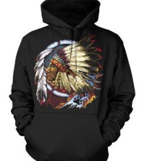 Indian Chief Mens American Indian Sweatshirt, Native