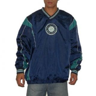 MLB Seattle Mariners Mens V Neck Athletic Warm Pullover