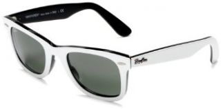 Sunglasses 50 mm, Non Polarized, White/Black Ray Ban Clothing