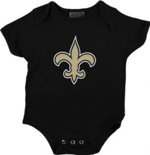 New Orleans Saints Newborn Black Reebok Logo Creeper