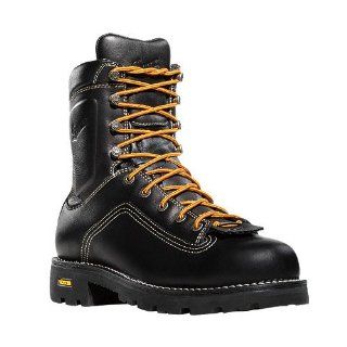 Danner 14546 Quarry Alloy Toe 8 Black Work Boots   Black 10 EE: Shoes