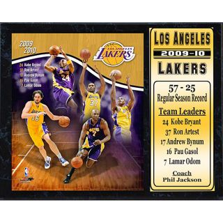 NBA 2009 10 LA Lakers Stats Plaque Today $27.49