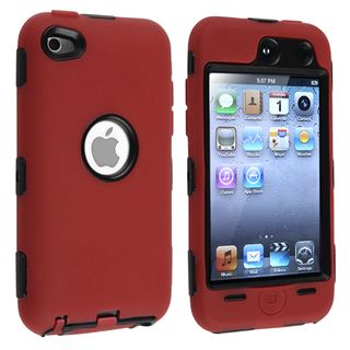 Black/ Red Hybrid Case for Apple iPod Touch 4th Generation