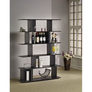 Lian Cinnamon Black Bookcase, Room Divider and Display Shelf